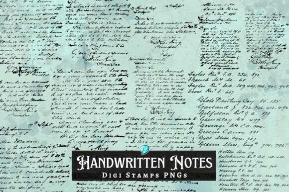 Download Handwritten Notes Digi Stamps Overlays - Handwritten Collection