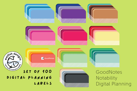 Download Digital Planning Labels for GoodNotes - Digital planning Collection