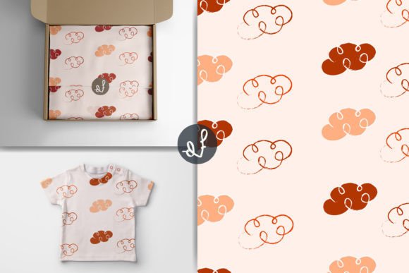 Download Hand Drawn Cute Clouds Seamless Pattern - Premium Resources