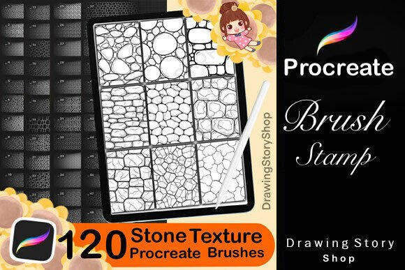 Download 120 Procreate Manga Stone Texture Brush - Procreate man Collection