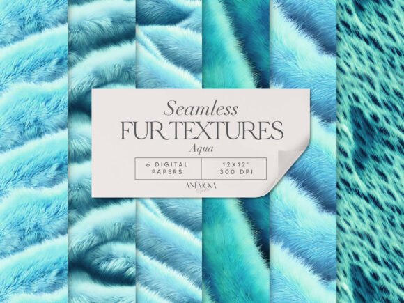 Download Title: Aqua Fur Texture Pattern Pack - Premium Resources