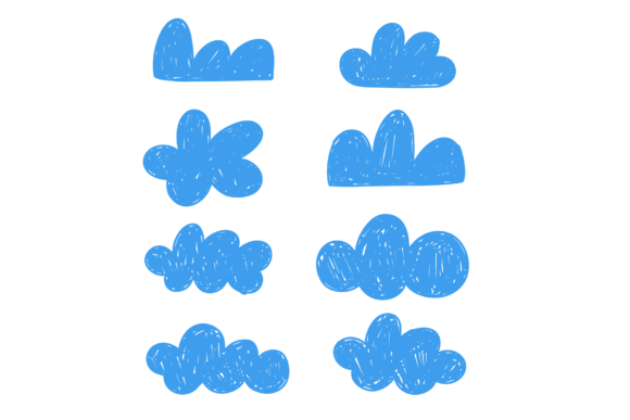 Download Hand-drawn Doodle Clouds, Scribbles - Premium Resources