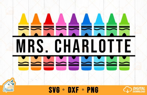 Download Crayon Split Monogram SVG School Teacher - Crayon Collection